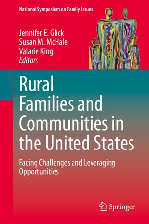 Rural families book cover in red.