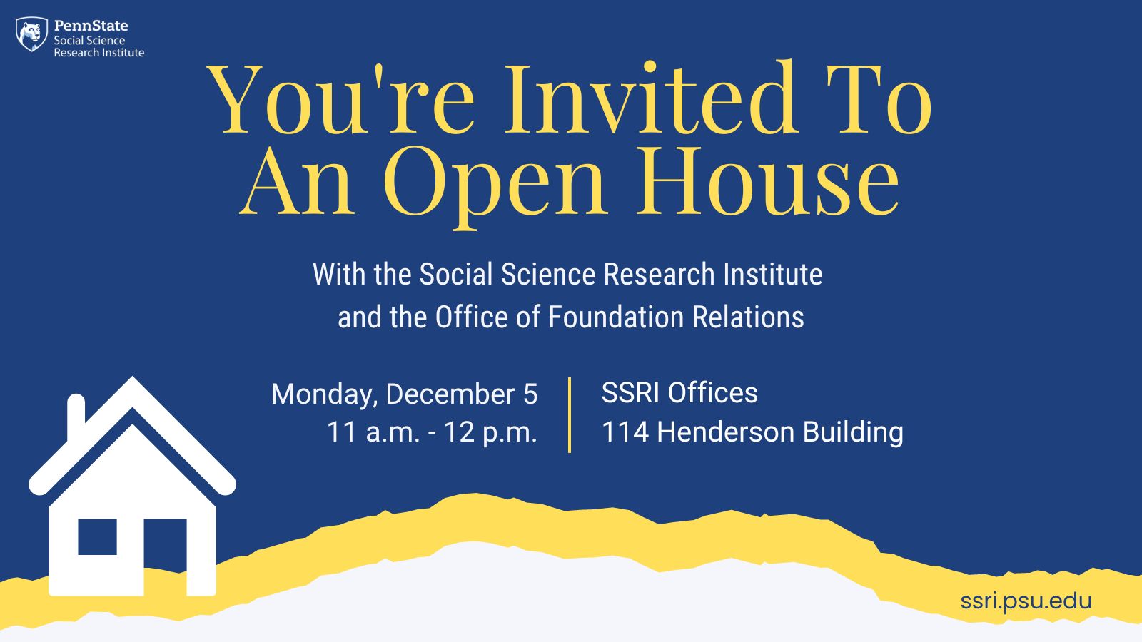 SSRI Open House graphic