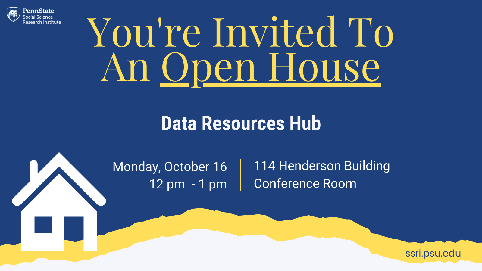 SSRI Open House - Data Resources Hub