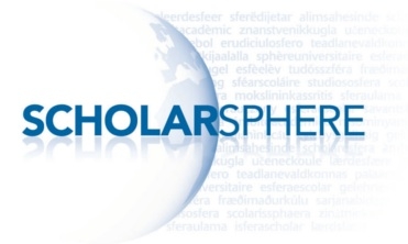 ScholarSphere logo.