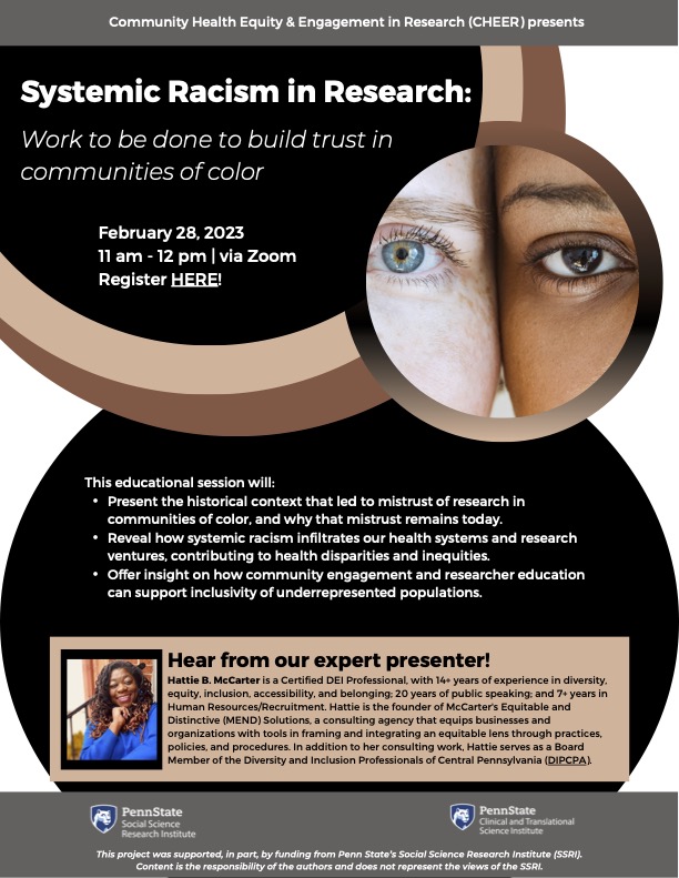 Systemic Racism in Research Flyer