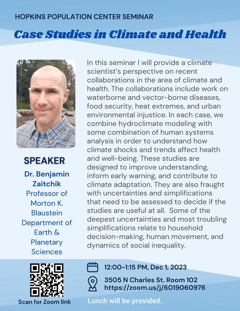 Climate Change and Health flier