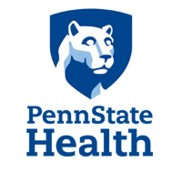 Logo for PennState Health with the Nittany Lion shield.