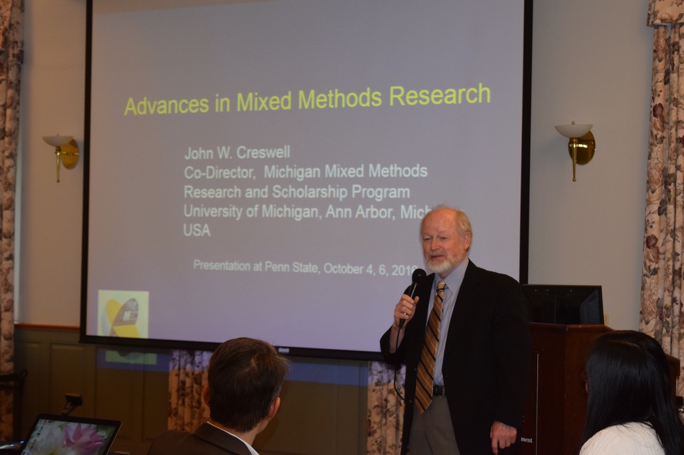 John Creswell, co-director of the Michigan Mixed Methods Research and Scholarship Program at the University of Michigan