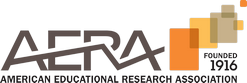 Logo for AERA: American Educational Research Association.