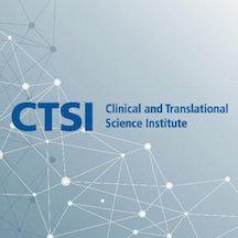 The words "CTSI Clinical and Translational Science Institute" in front of a graphical network of lines and circles.