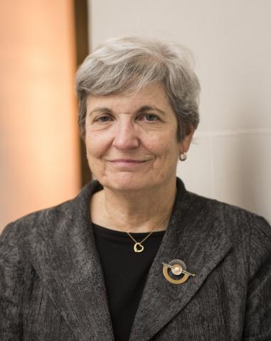 Headshot of Felice Levine with short gray hair, black blouse, and gray jacket.