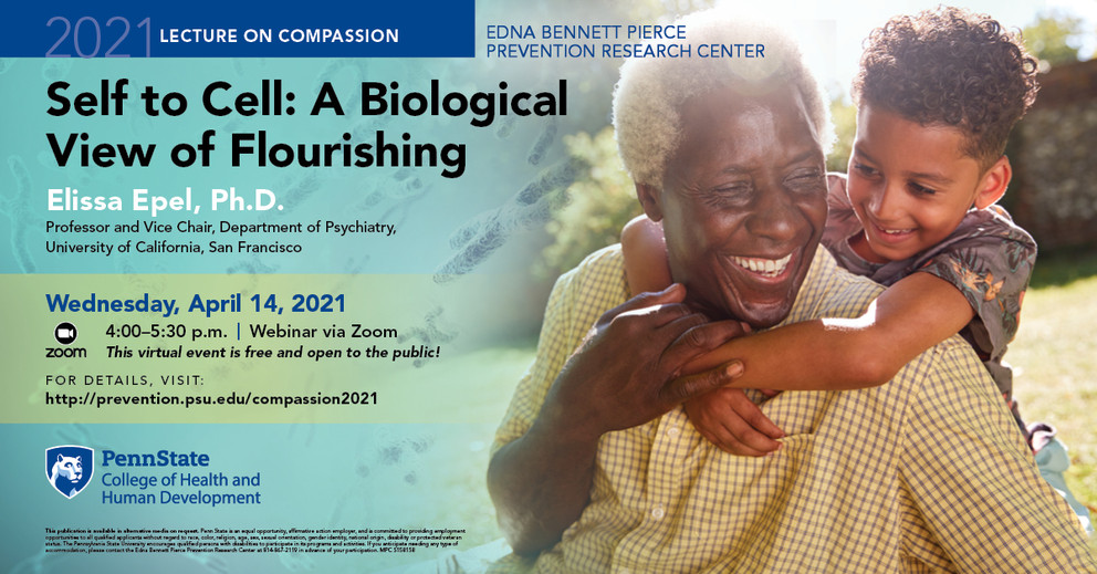 Compassion lectureon aging featuring older African-American man with young grandson.