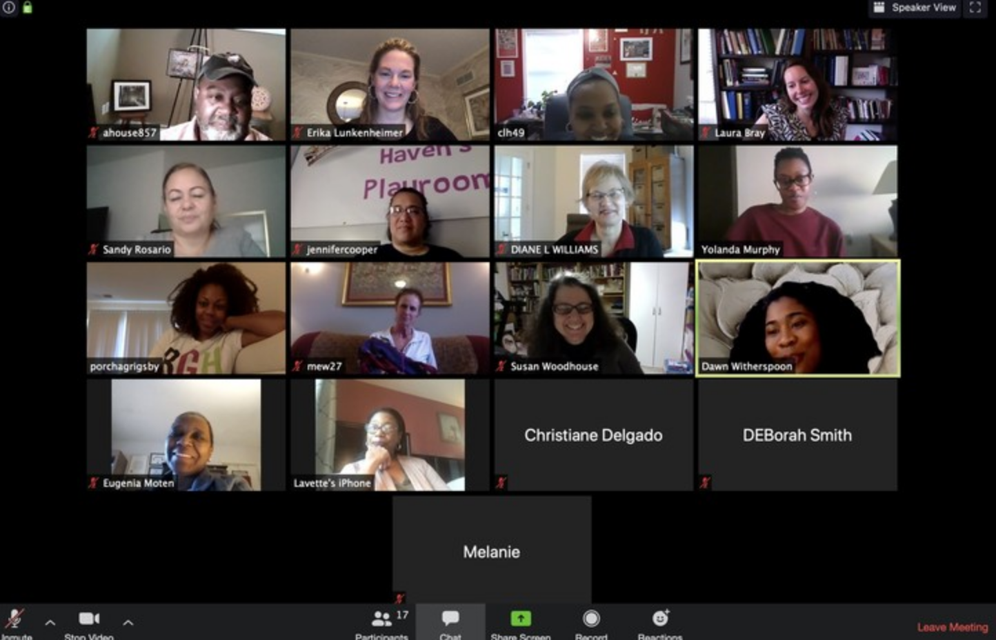 Members of the PACT Community Advisory Board held their first virtual monthly meeting in April 2020.