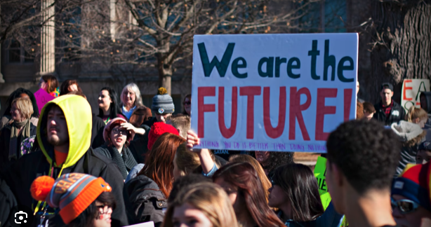 Student civil rights demonstration