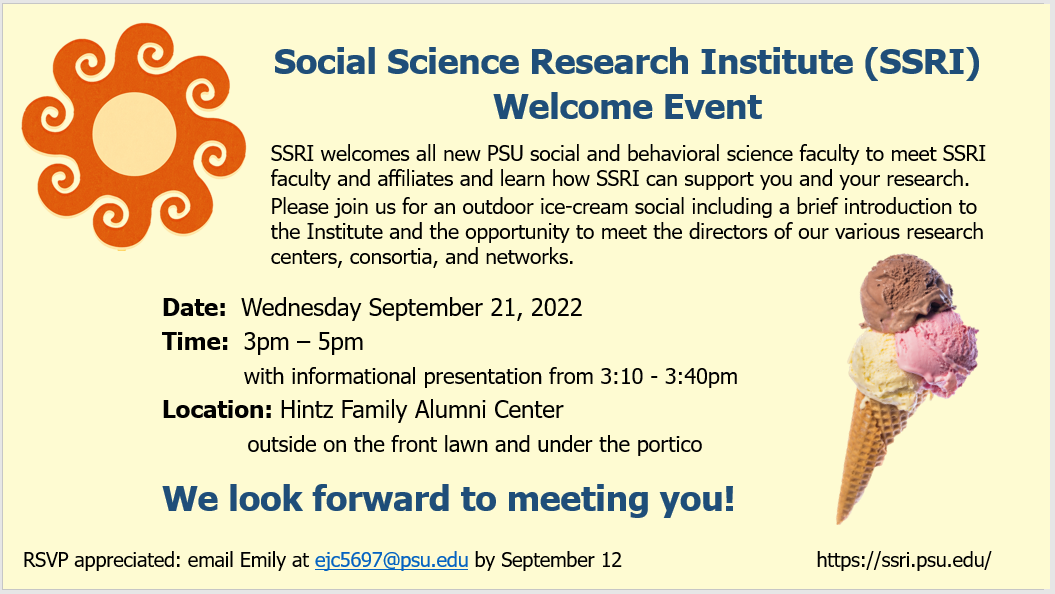 SSRI Welcome Invite