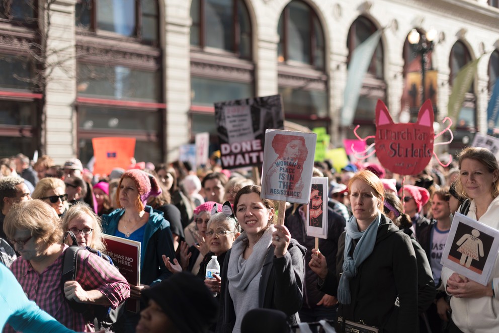 Participants in Women's March