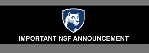 NSF Announcement