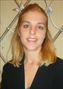 Headshot of Kathleen Keller with blonde hair and black top.
